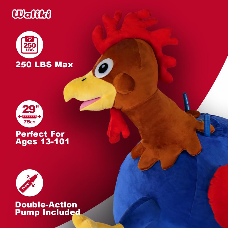 WALIKI Hopper Ball for Adults Ages 13-101 | Hippity Hop | Jumping Hopping Ball (Rooster) - Image 2
